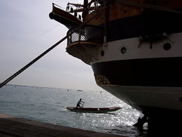 Mascareta under the "Amerigo Vespucci"